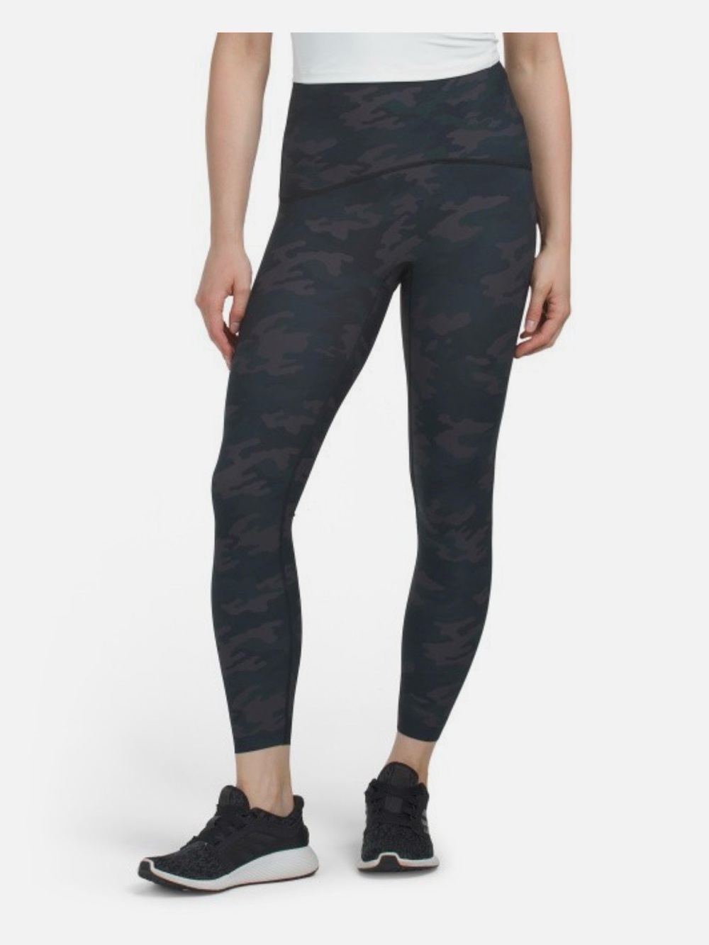SPANX Black Camo High-Rise Active Booty Boost 7/8 length Leggings MEDIUM
